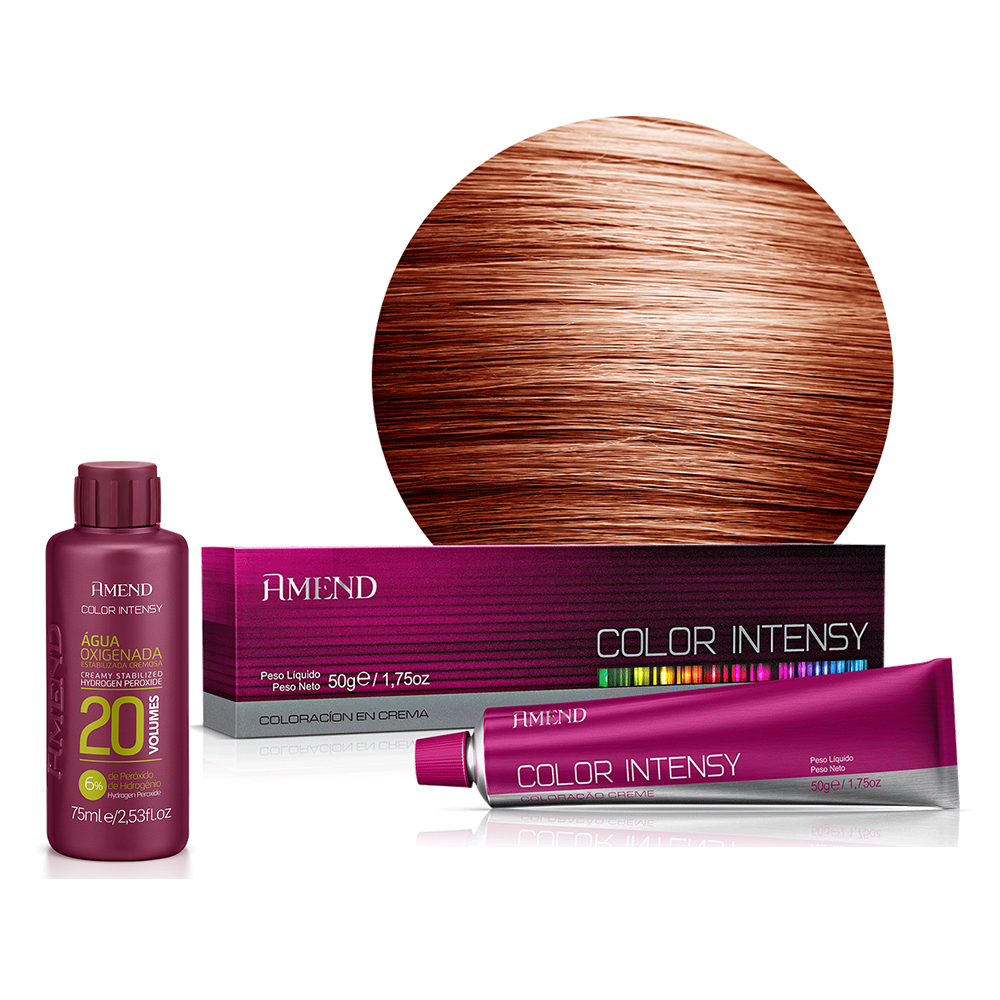 kit color intensy 6.4 Louro Escuro Cobre + OX 20